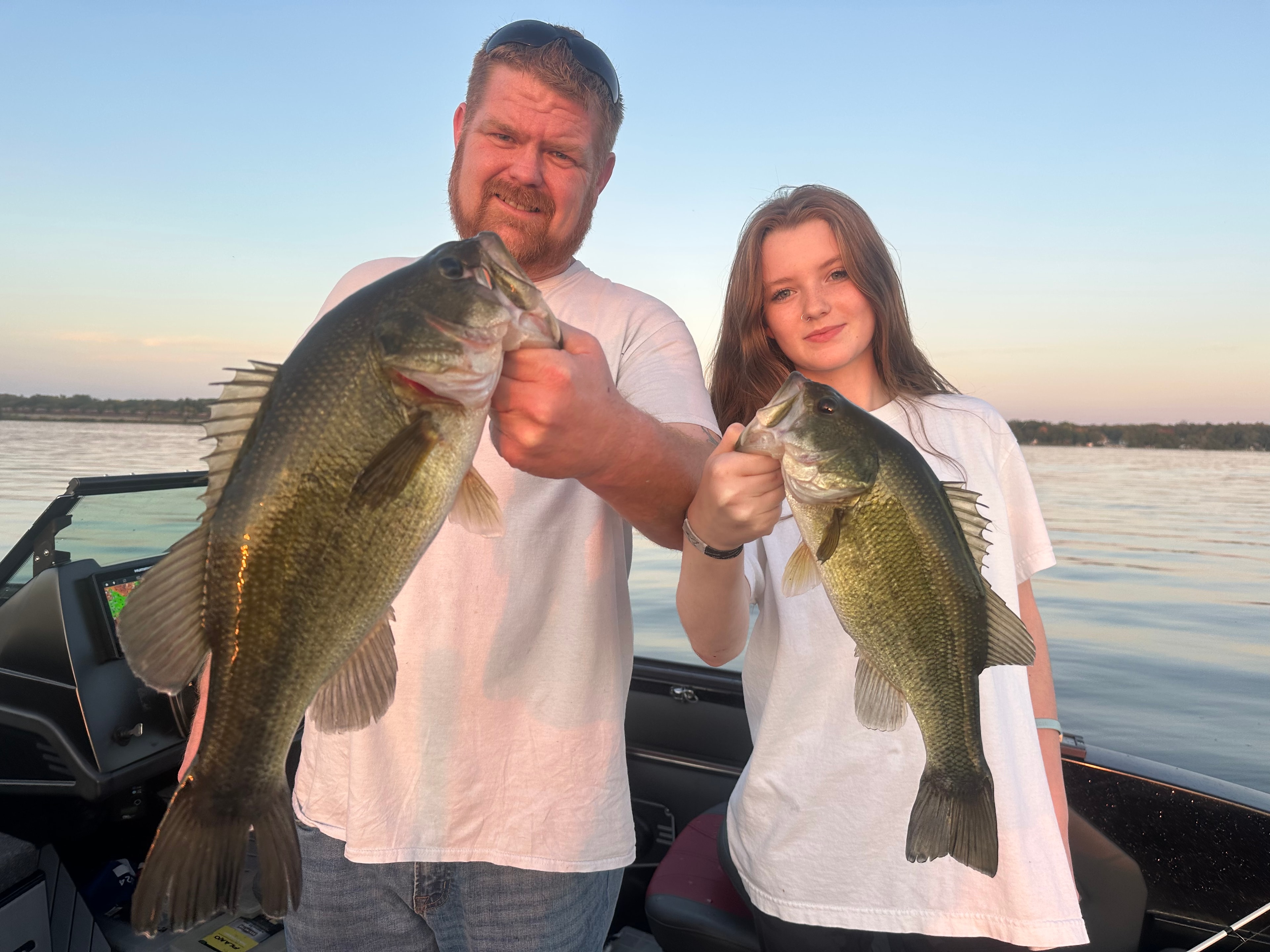 Professional fishing guide on the water